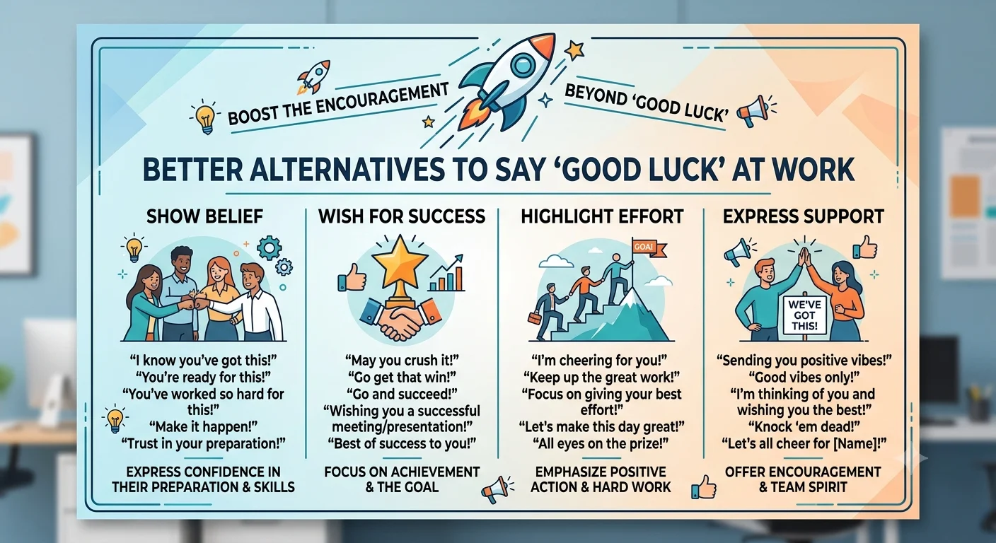 another way to say good luck professionally