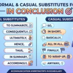 other way to say in conclusion