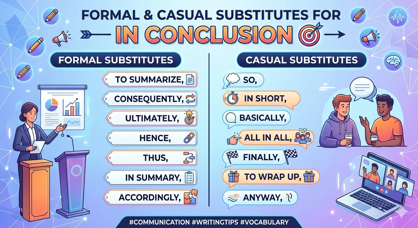 other way to say in conclusion
