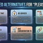 another way to say please note