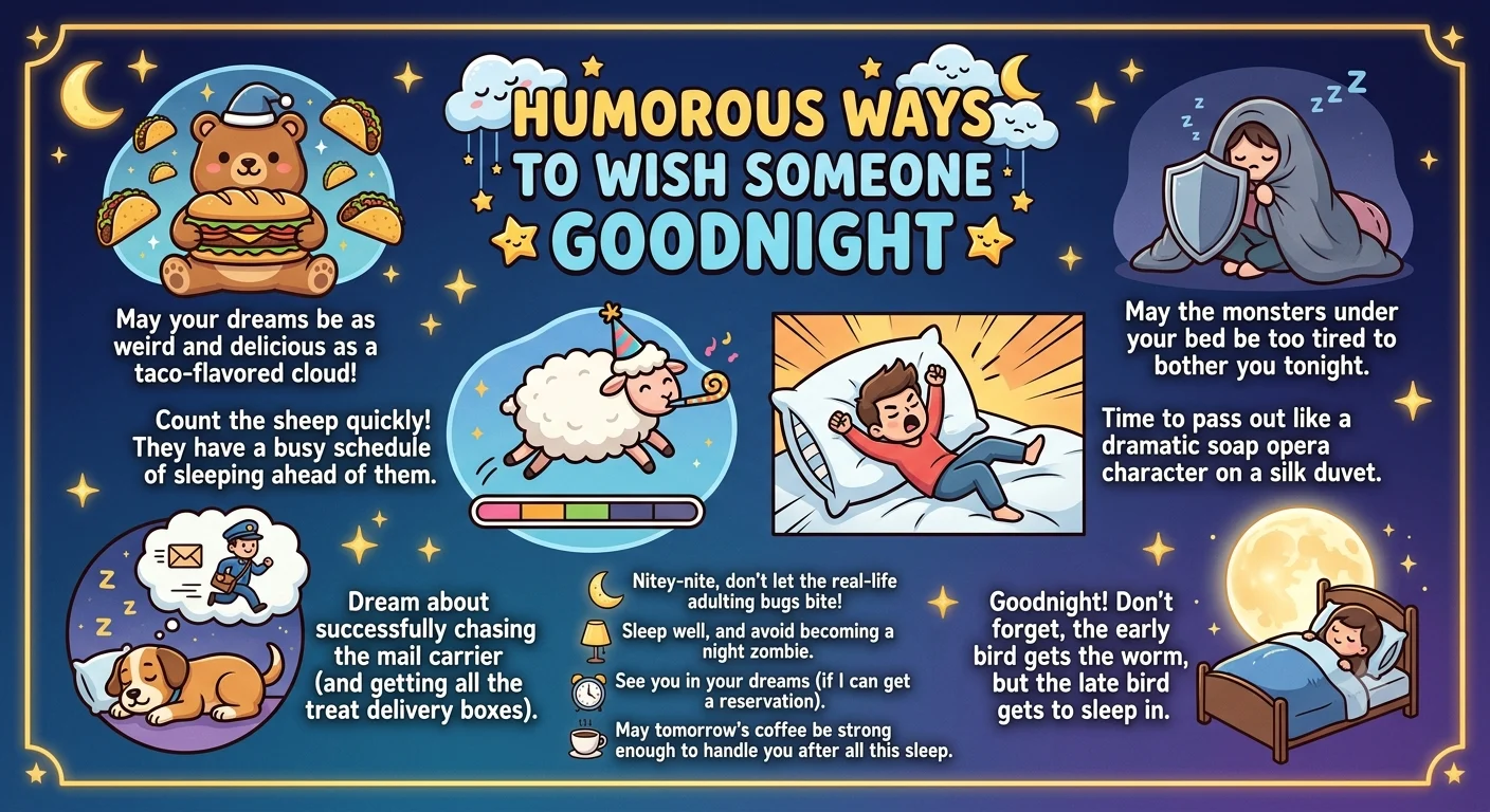 funny way to say goodnight