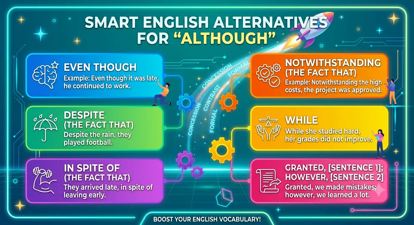 another way to say although